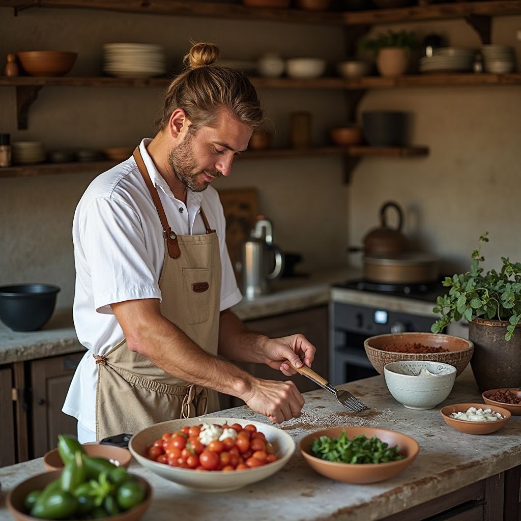 Traditional cooking class in local setting